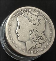 1890-O Morgan Silver Dollar 90% Silver Minted in