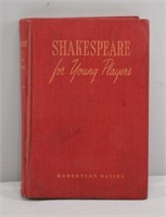 1948 Robertson Davies Shakespeare Hard Cover Book