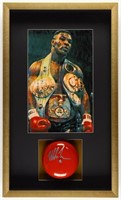 Autographed Mike Tyson Boxing Ring Bell Shadowbox