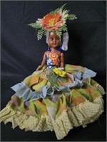 Vintage Tropical / Caribbean Hard Plastic Doll