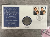 The Royal Wedding First Day Cover coin and stamp