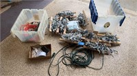 Outdoor Christmas lights/hangers, extension cords