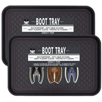 Penck Boot Tray  Plastic Shoe Mat  24x16  2Pk