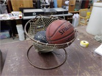 Basket ball hoop and balls