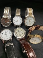 6 MEN’S TIMEX WATCHES