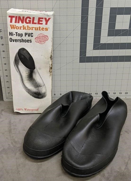 Tingley 2XL 13-15 black high top PVC overshoes