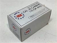 50 Rounds 30 Carbine Ammo - 110gr Ball