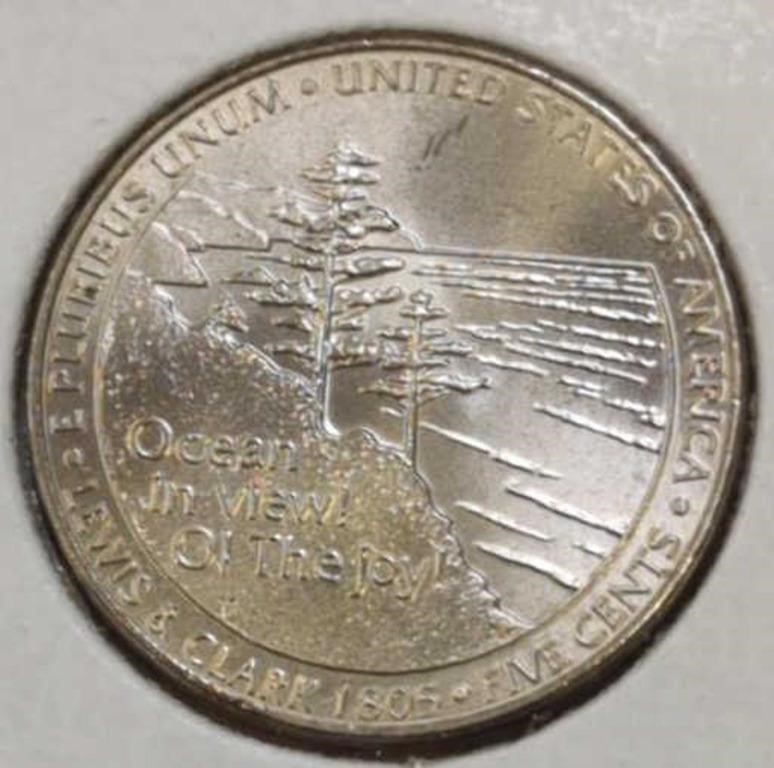 Uncirculated 2005 d. Lewis and Clark nickel