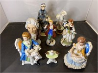 Vintage China Figures Lot Lefton Etc.