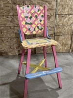 Painted High Chair