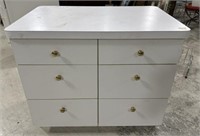 White Formica Style Cabinet