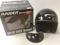 Raider open face helmet size M