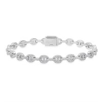 14K WHITE GOLD 2.71CT DIAMOND BRACELET