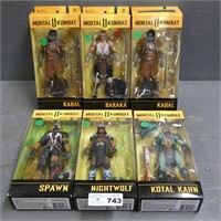 (6) Mortal Kombat Action Figures in Boxes