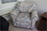 Overstuff Chair, floral pattern