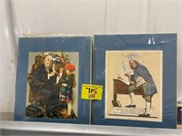 PAIR OF NORMAL ROCKWELL PRINTS