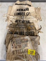 ROW OF ANTIQUE LUMBER APRONS