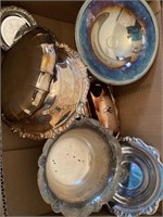 Two box a lot of assumed silver plated bowls