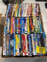 LARGE BOX OF DVDS OF ALL KINDS