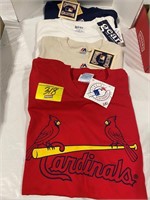 4 APPEAR NEW STL CARDINALS T-SHIRTS OF ALL SIZES