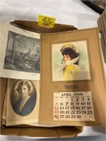 1908 CALENDAR, ANTIQUE PRINTS & PICTURES