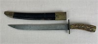 Civil War Era Naval Stag Handle Bowie Knife