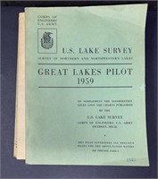 1959 1960 U.S. Lake Survey Books