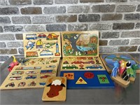 Selection of Wooden Puzzles & Toys