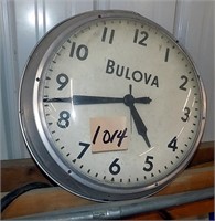 BULOVA  WALL BATTERY CLOCK