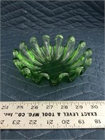 Gorgeous Uranium Glass Candy Dish