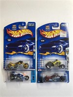 Hot Wheels Lot of 4 Motorcycles NEW in Package