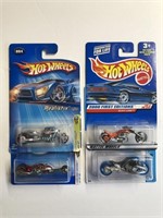 Hot Wheels Lot of 4 Motorcycles NEW in Package