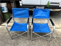 2 Portable Folding Chairs