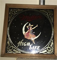 Miller High life beer mirror