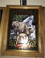 Coors beer sign-Grizzly Bear