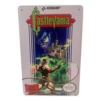 Castlevania Nintendo Video game cover art tin,