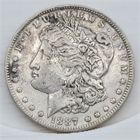1887-O Morgan Silver Dollar - XF