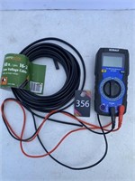 Kobalt Digital Multimeter & 5' Low Voltage Cable