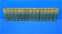 Antique Green Leather Bound Collection Of The