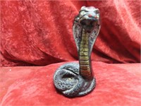 Chalkware Cobra snake figure.