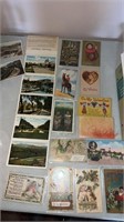 Miscellaneous lot of post cards some in plastic