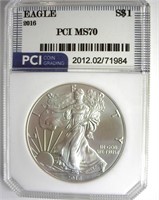 2016 Silver Eagle PCI MS70