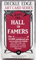 1984 Hand Number Hall Famers Art Card Set  # 1953