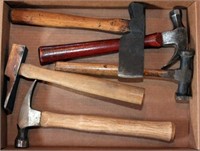 flat - hammers assorted -- 2 claw, 1 Stanley body