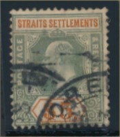 STRAITS SETTLEMENTS #127 USED FINE