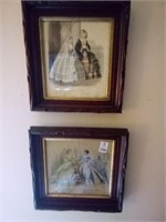 Victorian Ladies Pictures Set of Two