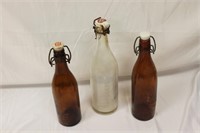 Lot of Three Old Bottles, Inc. 2 Bad Nauheim
