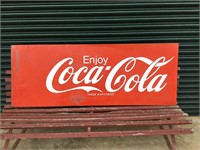 Large Original Coca Cola Tin Sign