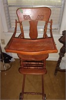 Antique High chair/walker