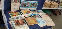 Assortment of Vintage Calendars